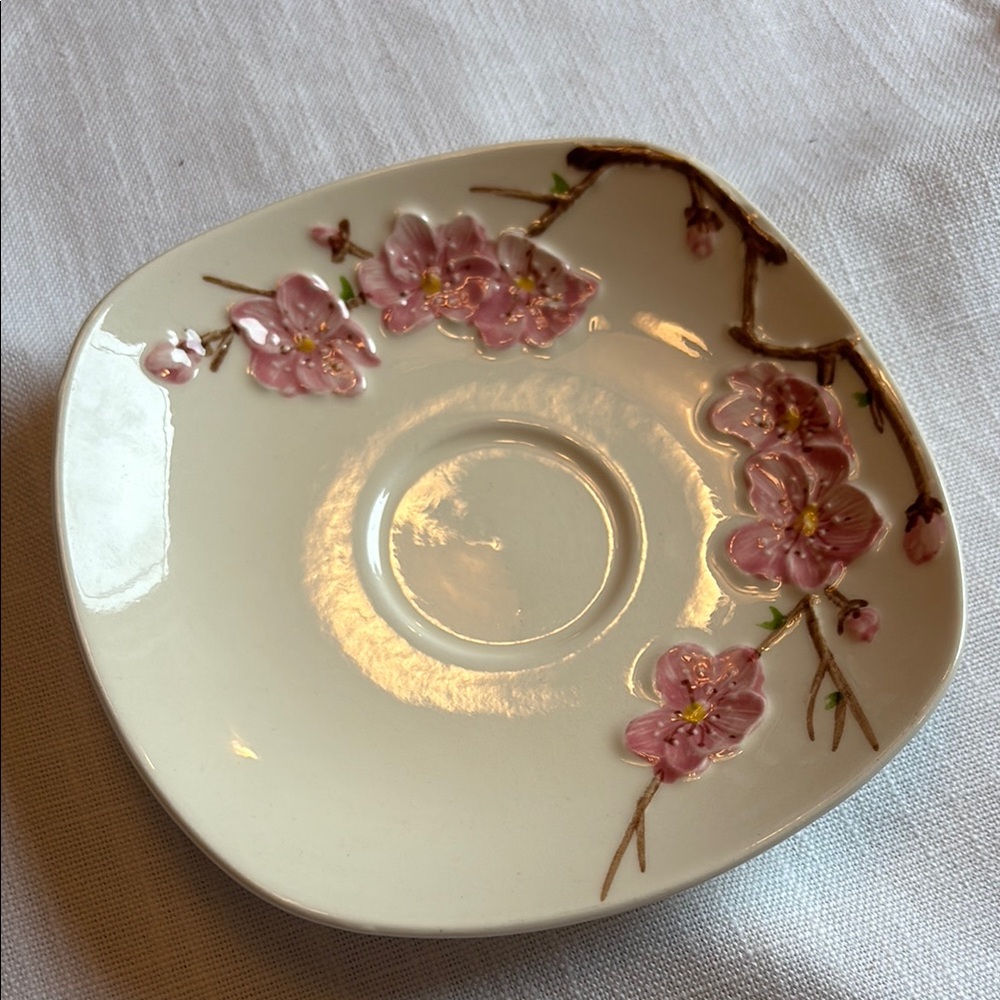 Franciscan Pink Floral Saucer